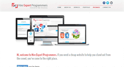 Desktop Screenshot of hireexpertprogrammers.com